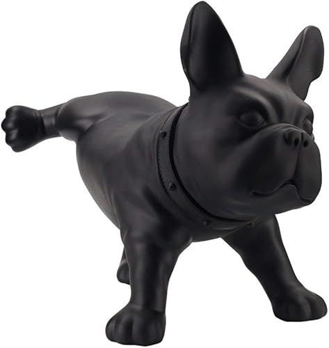 Escultura moderna y creativa de perro bulldog francés plástico de polietileno mini estatua de perro para mascotas decoración del hogar