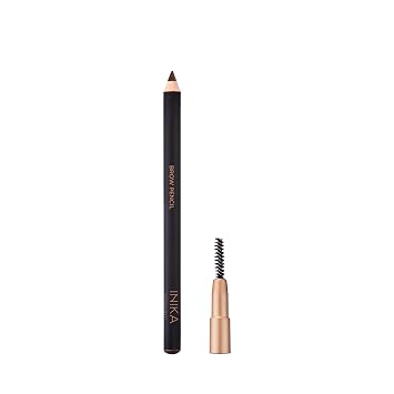 INIKA Organic Brow Pencil | Shape, Fill, Define + Increase Volume with Longwearing Pigments, Rich Colour & Nourishing Skincare Ingredients. 100% Natural + Water-Resistant. Brunette