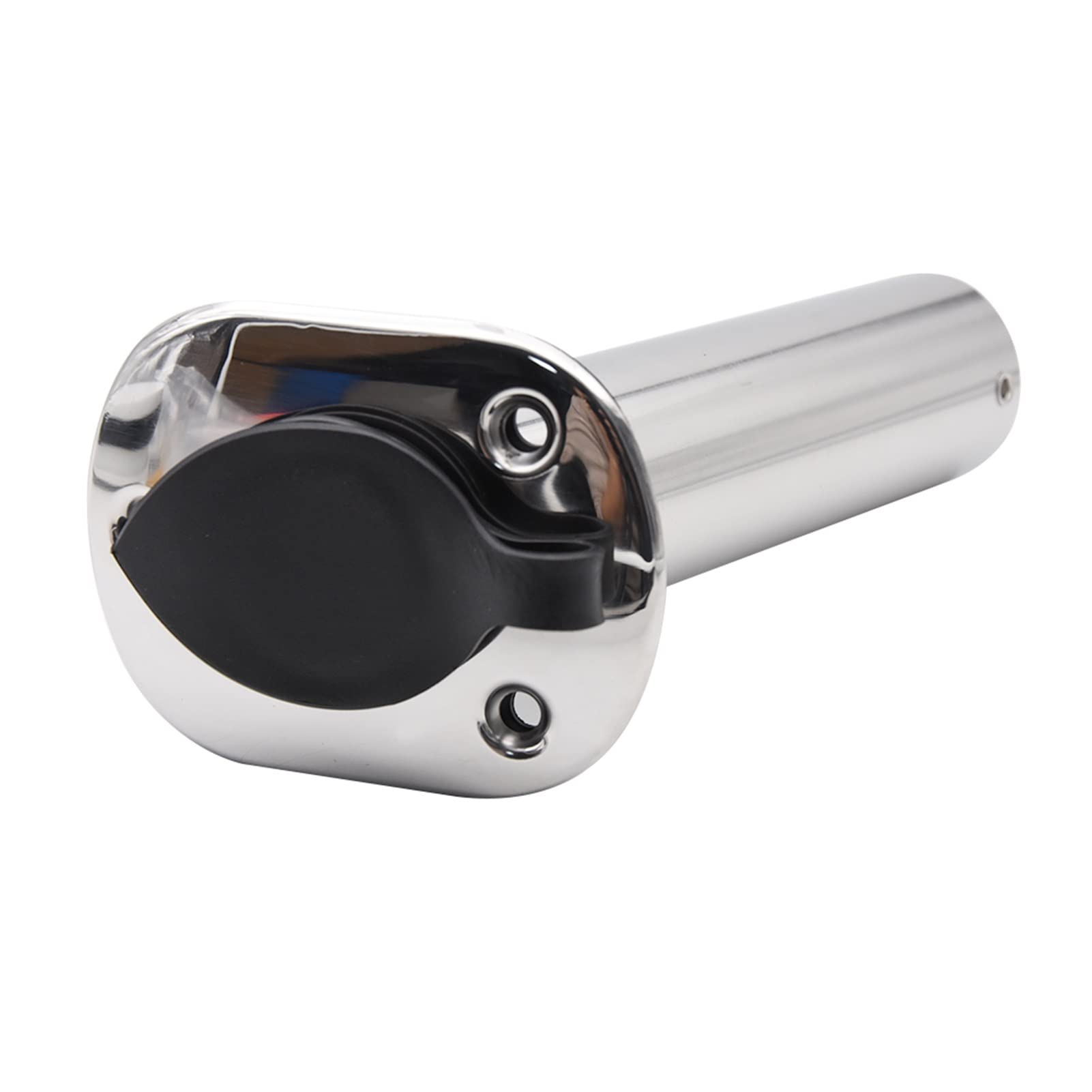 Portacanne da barca Supporto for la canna da pesca in barca marina ad alta lucidata 15 30 gradi in acciaio inox a rotella da incasso in acciaio inox Pod for kayak barca canoa yacht(1 Pair 15 degree)