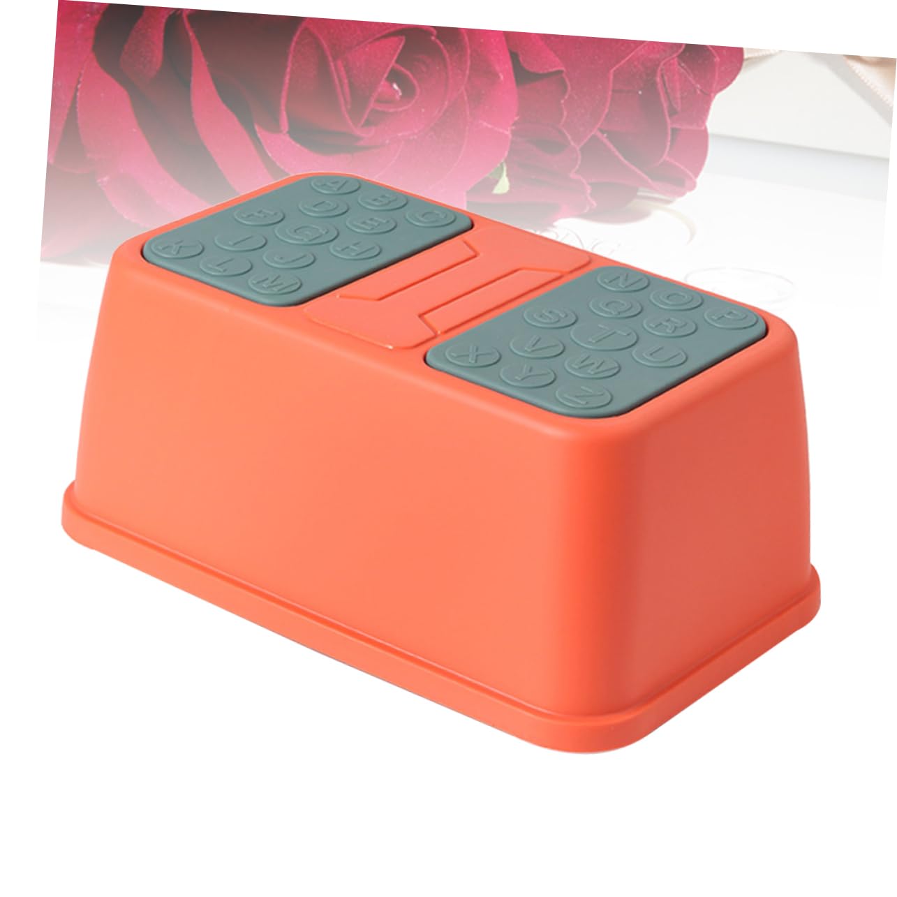 Sgabello in Plastica per Bambini Superficie Antiscivolo Stabile, Gradino Singolo per Casa e Asilo, Colore Rosso Resistente e Sicuro