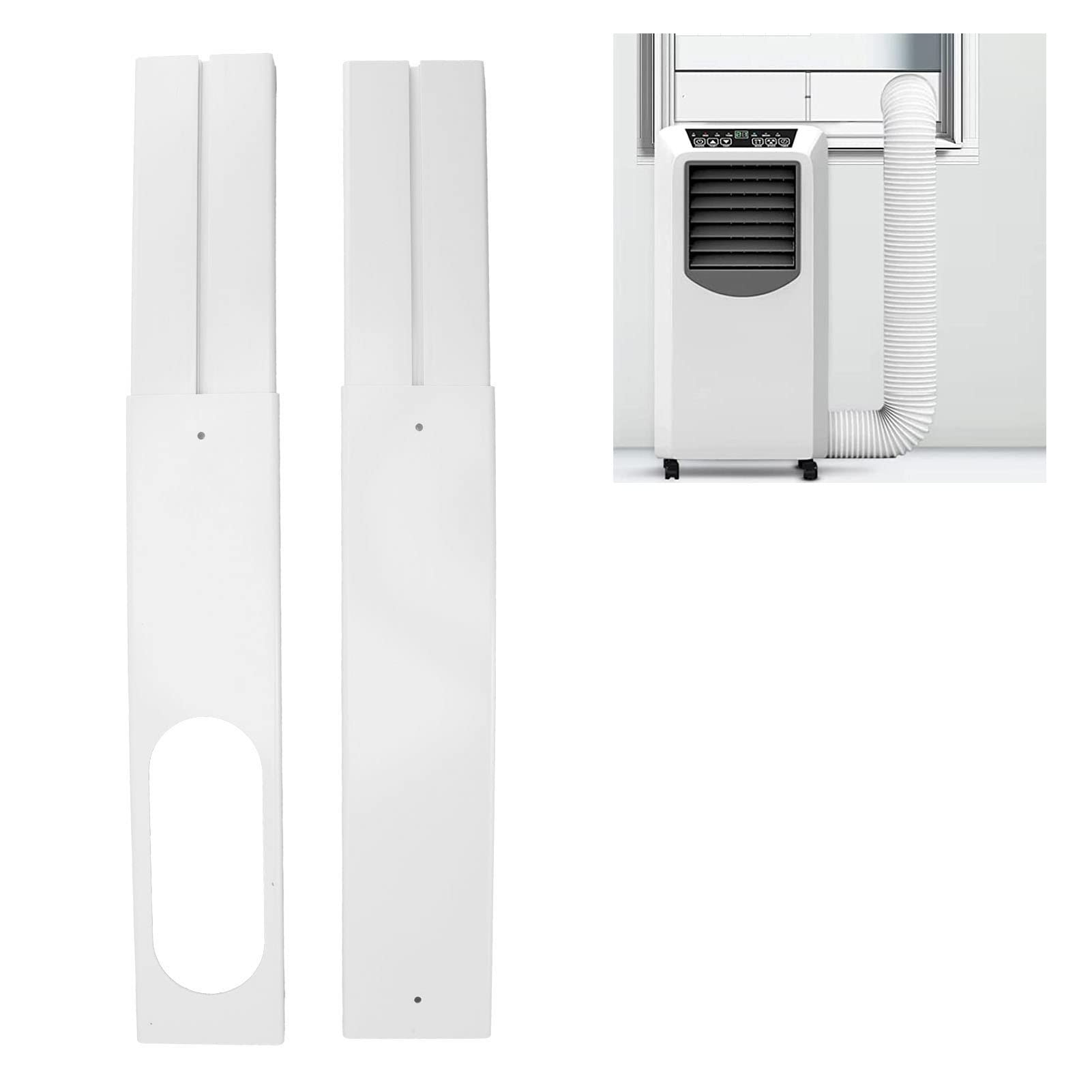 Kit de Ventana de Aire Acondicionado Portátil de 4 Piezas, Kit de Ventilación de Ventana Corrediza, Kit de Ventilación Ajustable para Ventana Corredera, Paneles de Sellado de Ventana Ajustables de 16.