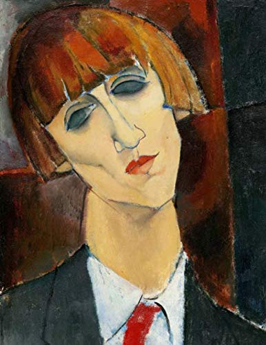 Amedeo Modigliani LARGE Notebook #3: Modigliani Notebook College Ruled to Write in 8.5x11' LARGE 100 Lined Pages - Madame Kisling - Cool Artist Gifts