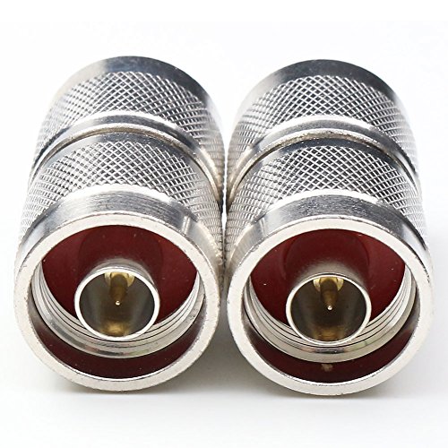 Conector N macho a macho coaxial pack x2 miniatura 2