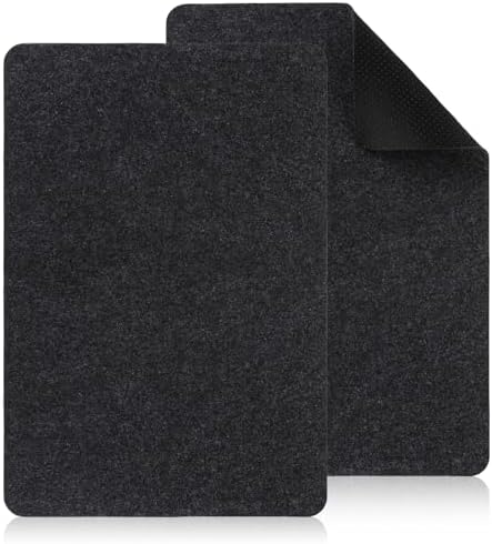 Heat Resistant Mat 2 Pcs Black Kitchen Countertop Protector