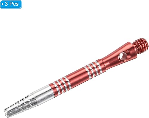 Vista 16 de PATIKIL Eje de dardo, tallos de dardos de aluminio accesorios para punta de acero Rojo