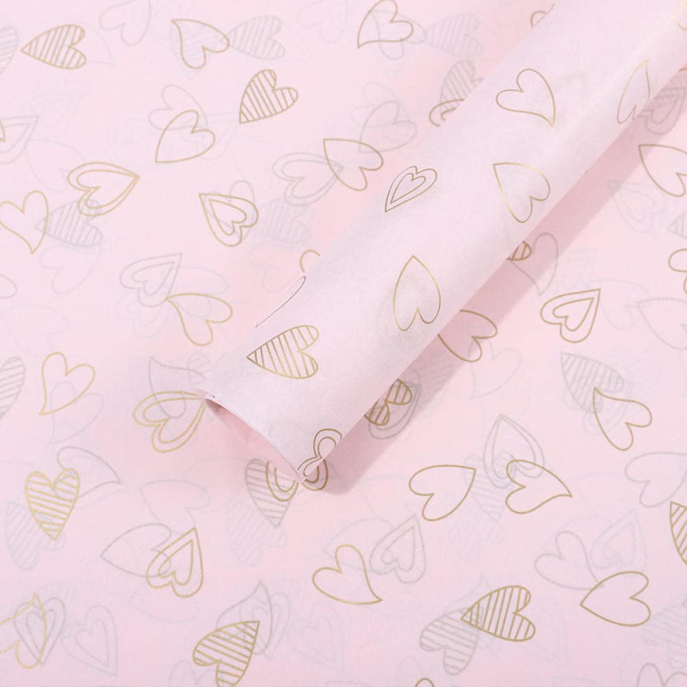 Papier Do Pakowania Prezentów Papier Do Pakowania Prezentów50 * 70 Cm 20Sheets / Lot Diy Prezent Pakowanie Papieru Rzemiosła Gwiazda Miłość Ścieg Wzór Tkanki Papier Kwiatowy Materiał Do Pakowania-List