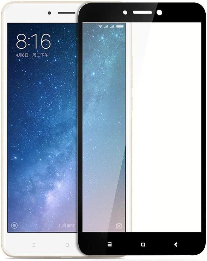 NISHTECHNISHTECH for Redmi Mi Max, Mi Max 2 Tempered Glass HD with Edge to Edge Coverage and easy Installation kit