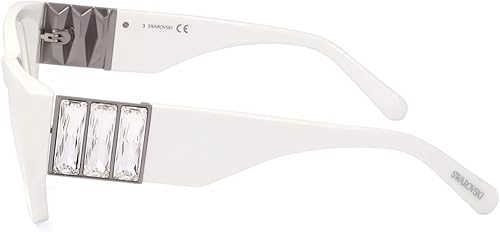 Miniatura 3 de SWAROVSKI Gafas graduadas rectangulares SK5473 021 Blanco 2.126 in, Blanco