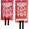 Fire Blanket for Home and Kitchen,40″ x 40″,2 Pack,Emergency Fire Blanket