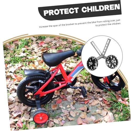 Ruedas de Entrenamiento LED Profesionales Veemoon para Bicicleta, Negro, Juego de Ruedas de Equilibrio para Principiantes miniatura 7