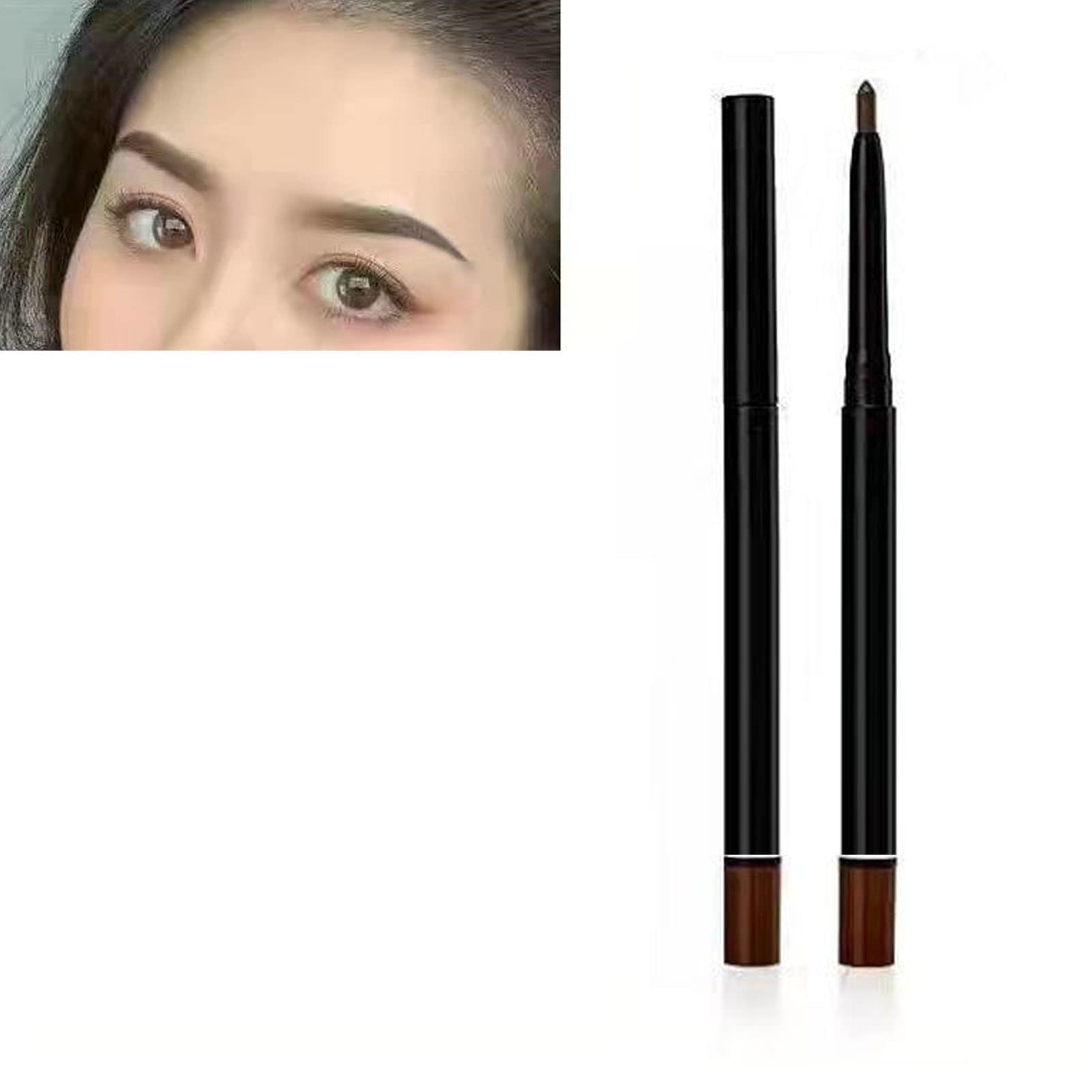 Pongnas Lápiz Gel Cremoso de Larga Duración y Suave Deslizamiento para Ojos, Labios, Rostro con Excelente Pigmentación, No Alérgico, Fácil de Combinar con Looks de Maquillaje (Marron oscuro)