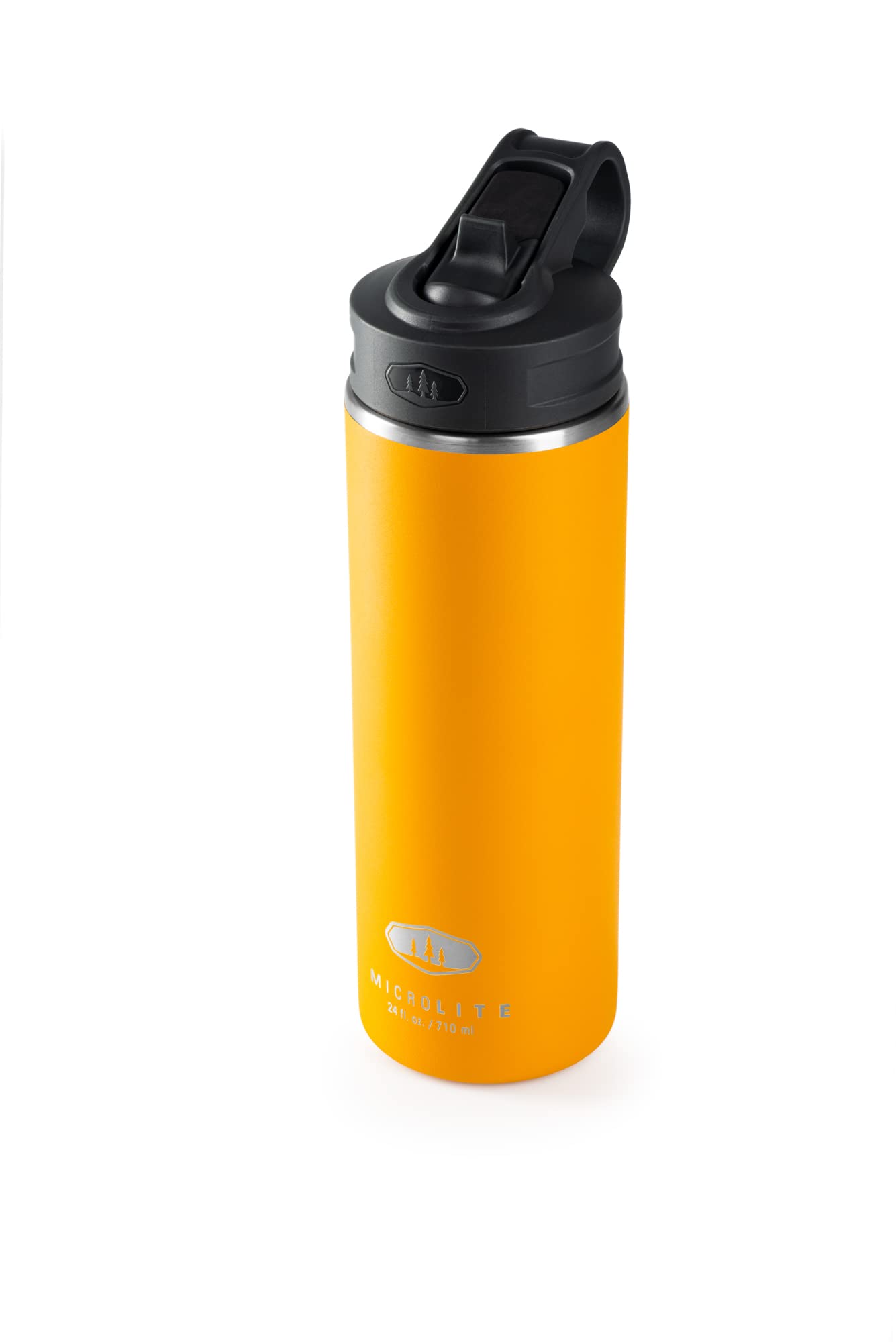 GSI Outdoors Microlite 710 Straw Top Bottle, 24 fl oz, Mineral Yellow