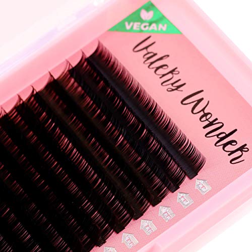 Preisvergleich Produktbild Wimpernverlängerung Einzelwimpern Premium Silk Lashes Seidenwimpern für 1:1 Technik in 0,20mm C-Curl 8-14mm Mix-Tray einzelne Wimpern