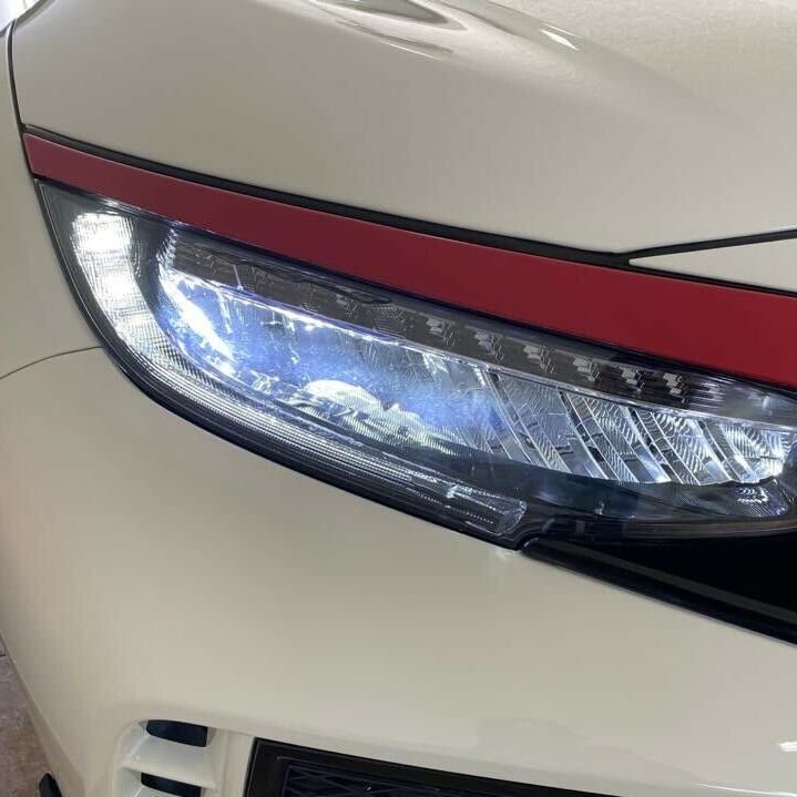 Juego De 3 Piezas De Parrilla Delantera Roja ABS Para Honda Civic 2016-2021, Estilo JDM
