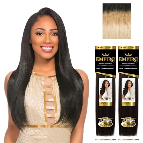 Sensationnel Empire Yaki Human Hair 14' 2-Pack (T2/27/613)