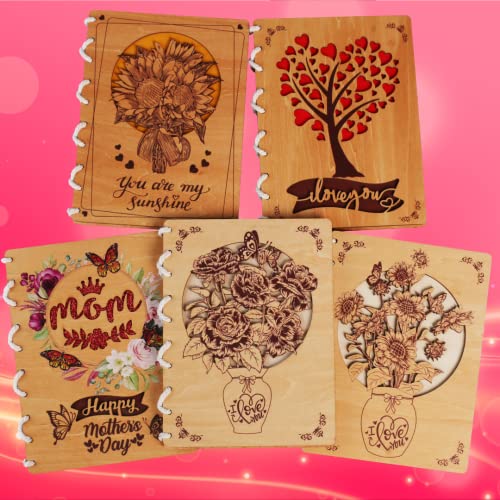 Deplee Heart Tree Wooden Cards 6X8 In, Anniversary Card For Her With Romantic Wood Card Design, Love Wood Greeting Card, Happy Anniversary Card Wood, Birthday Cards For Women, Mothers, Wife, Mom #TOP7