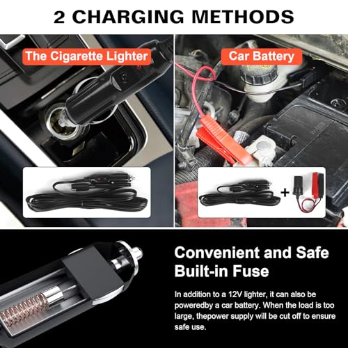 Image of 3-in-1 Electric Hydraulic Car Jack Kit - The Ultimate CarJack Electric for Effortless Tire Changing, Robust 5 Ton 12V Jack with LED & Impact Wrench, Designed for Cars, SUVs, and Trucks