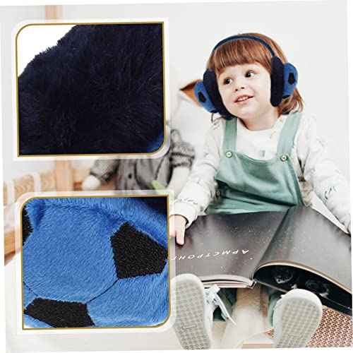 Winter Soccer Shaped Ear Warmer Earmuff Soft Warm Cold Weather Protection for Boys Use Durable Comfortable Cover for Hiking Skiing3