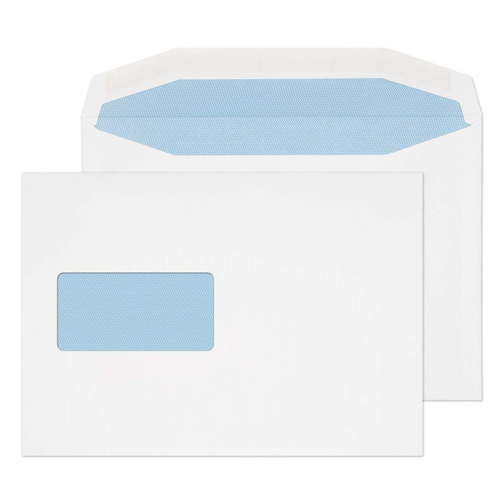 Blake Everyday White Window Gummed Mailer 162x229mm 110gsm Pack 500