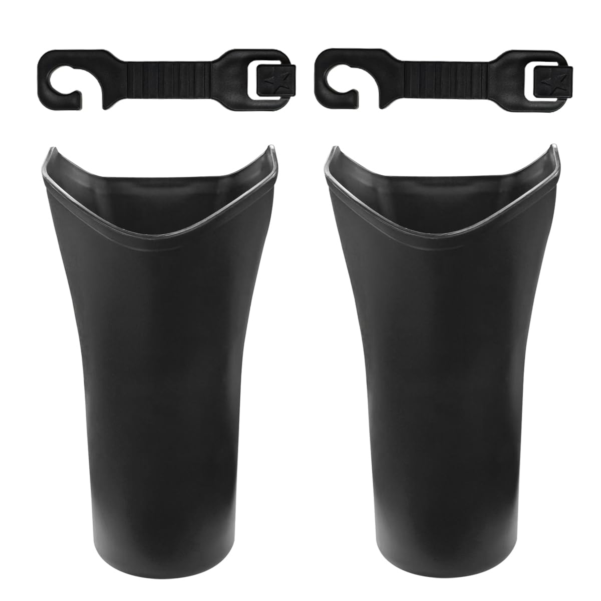 LAINLOY - Soporte para paraguas de coche, portátil, con gancho para reposacabezas, impermeable, a prueba de fugas, organizador de basura para coche, accesorios interiores para vehículo, hogar y oficina, 2 unidades