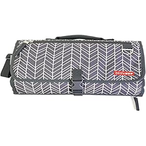 Skip Hop Portable Baby Changing Pad, Pronto, Grey Feather