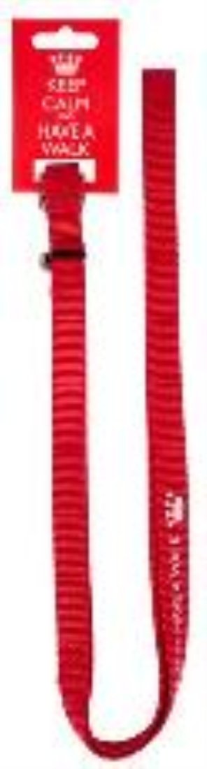 Pet Brands Keep Calm And Have A Walk Nylon Dog Lead - 1.5 X 122Cm White Small