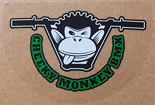 Cheeky Monkey BMX Lot de 6 autocollants pour vidéos, fond transparent, pour BMXing Bikes. - Image 6