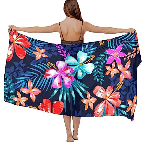 Stylish Chiffon Shawl Wedding New Year Party Swim Scarves Stole, Summer Shawl