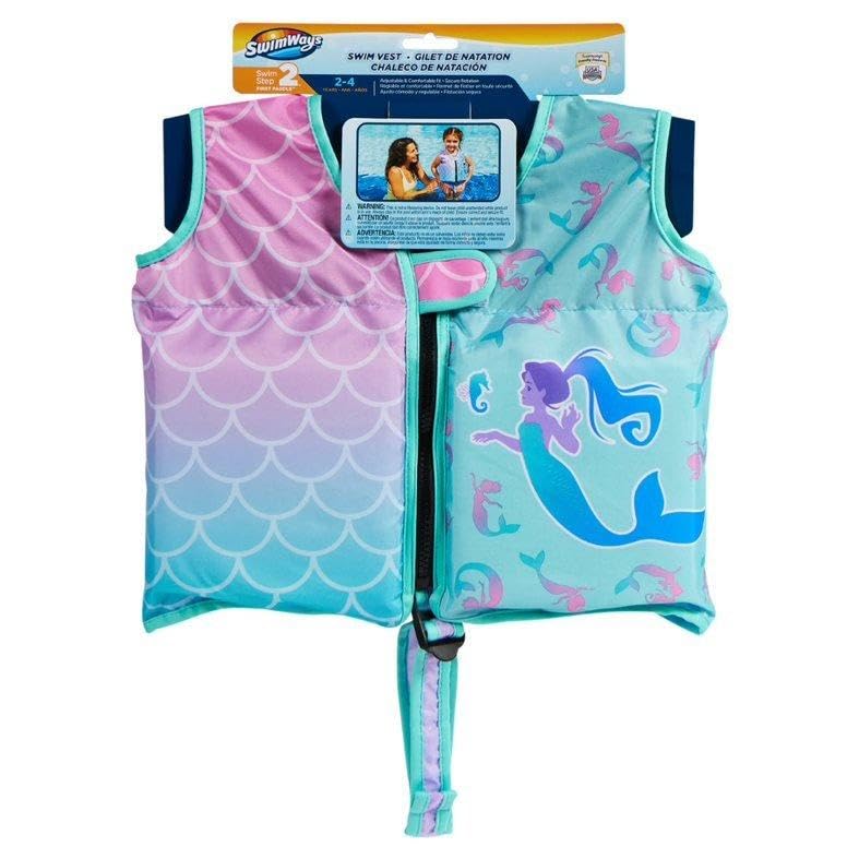 Gilet de natation SwimWays avec sangle réglable violet sirène