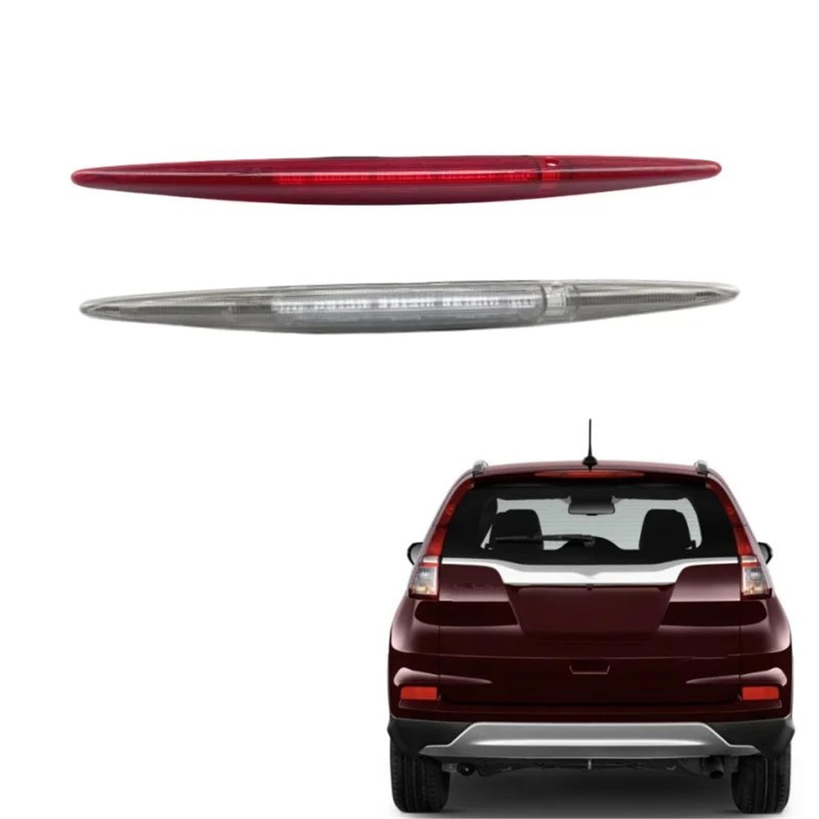 Alto Luce Stop Luce Stop Colore Rosso Bianco Montata In Alto Per CRV Per CR-V 2012 2013 2014 2015 2016 2017 Terza Lampada Freno Aggiuntiva Auto Terza Luce Stop Freno(Bianco)
