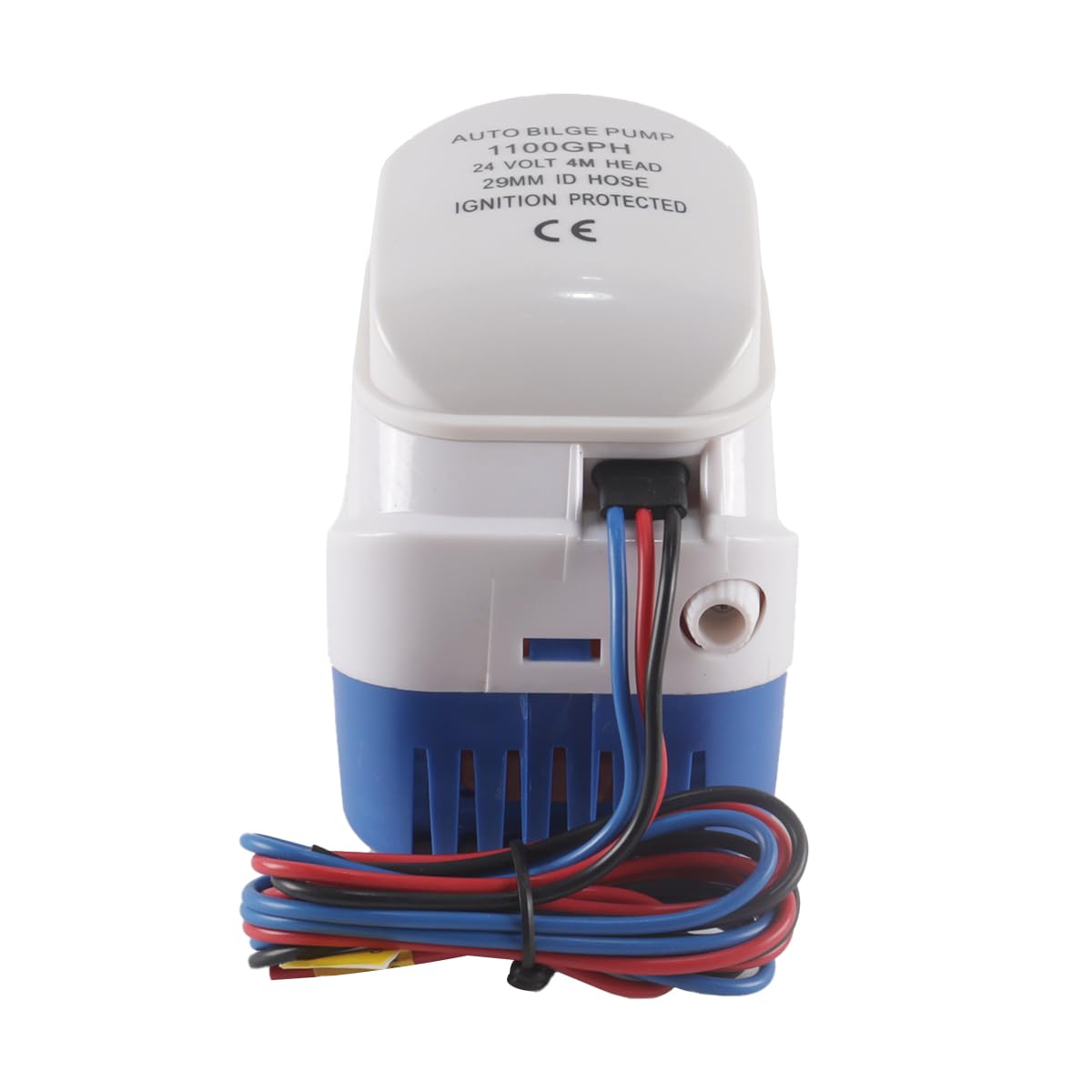 Bomba de achique para yates, G1100-02, 24 V, autocebante, sumergible, automática, miniatura para aguas residuales, de alto caudal, para yates, barcos de pesca y autocaravanas.
