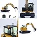 TOUCAN RC HOBBY 1/14 Metal C308 Radio Control Hydraulic Excavator 4Valve RC Digger Engineering Vehicle Flysky ST8 Radio Lights Battery Assembled for Ages 14+