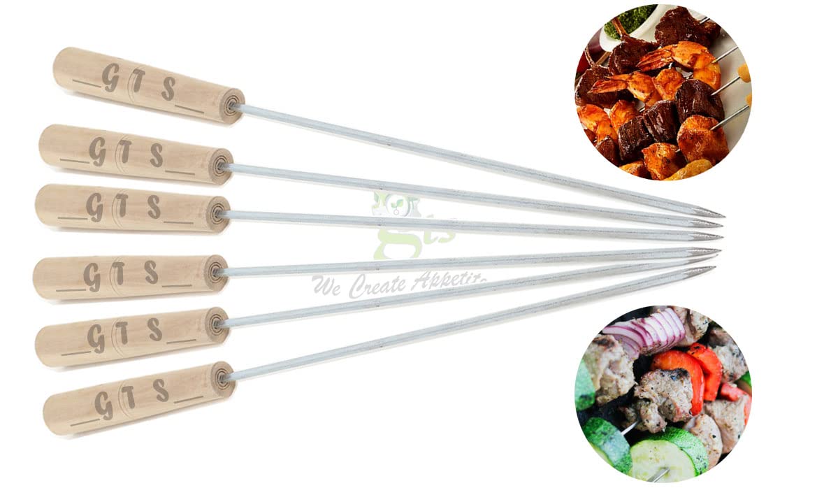 GTS Steel Grill Skewers - Chicken Tandoor & More -1
