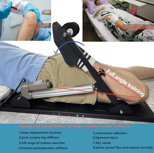Image of Electric Prone Knee Exerciser with Smart Remote Control for Knee Replacement Recovery Aids Kit Knee Therapy Exercise Strengthening Equipment for ACL PCL MCL,Gender-Neutral(Left /Right Leg Compatible)2
