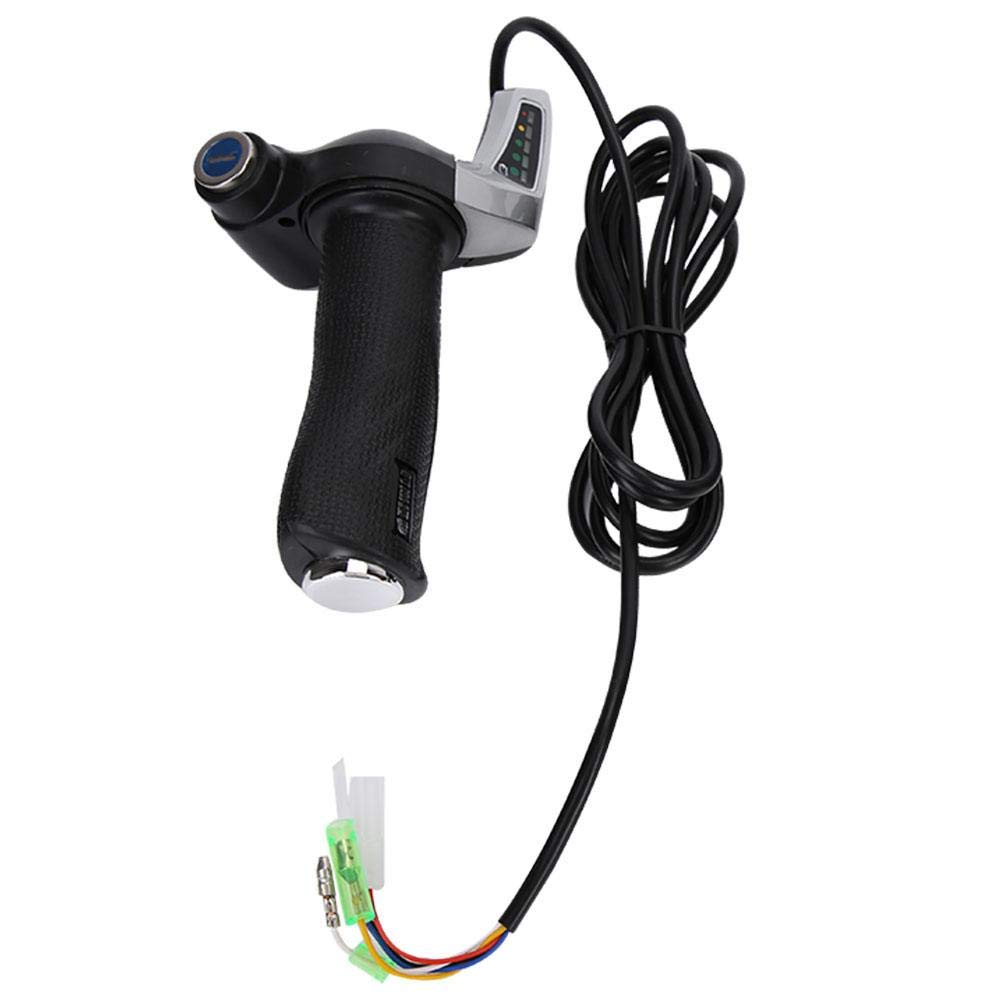Demeras Kit de Moteur électrique pour vélo Contrôleur de Vitesse brossé avec Affichage de la Batterie et poignée torsadée avec Serrure 1000W (36V 1000W)