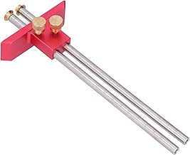 Régua de escriba de madeira, medidor de marcação de marcenaria portátil fácil de usar durável 20 cm escala clara para medição