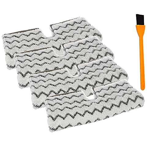 Replacement S6003UK Dirt Grip Cover Pads for Shark Steam Cleaner S6001UK S6003UK S3973D, S6002, S5003D, S5002, S3973WM Klik n Flip Pocket Mop , Household Microfiber Cleaning Mop Attachment(4 Packs) Cover