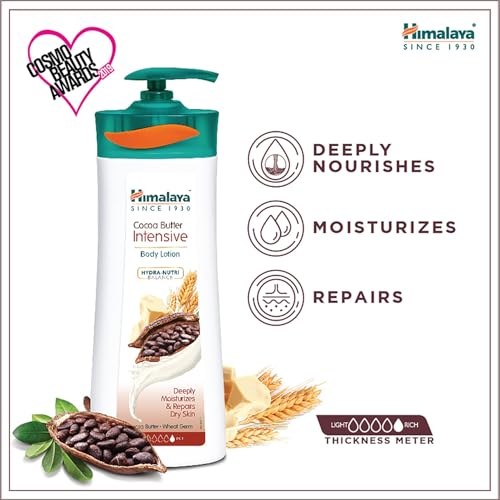 Image of Himalaya Cocoa Butter Intensive Body Lotion, Deeply Moisturizes & Repairs Dry Skin, with Wheat Germ, Hydra-Nutri Balance 400ml. (Peck of.1)