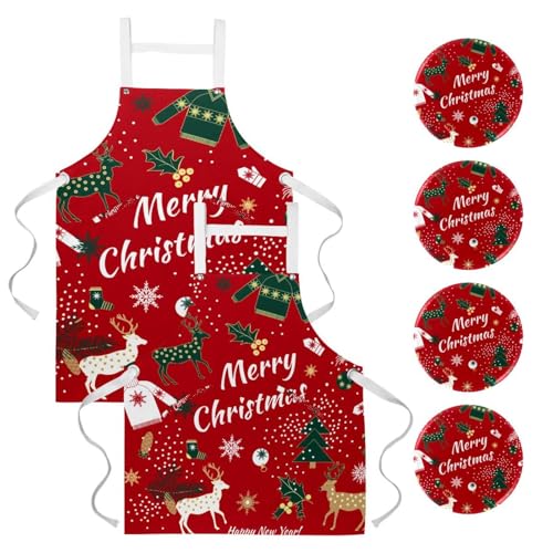 Tablier de cuisine pour pâtisserie et nettoyage lot de 2