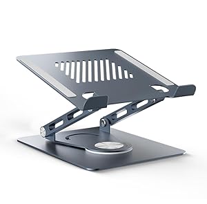 jumper Portable Tablet Stand 360° Rotating Foldable Adjustable Travel Portable Tablet Stand(Metal+plastic) Mechanical sound effect, For 4-12.9 inch phones and tablets-score4