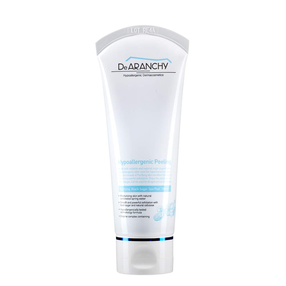 DeARANCHY Purifying Black Sugar Spa Peel 3.4 fl.oz/Exfoliation, Peeling, Remove Dead Skin Cells, Sparking Hot Spring Spa Water, Natural Ingredients/K-Beauty