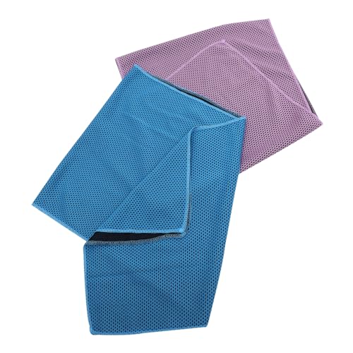 QUMIIRITY 2個 ペット用冷感タオル 熱を吸収する冷却製 犬猫兼用 通気性良好で速乾 夏の散歩 スポーツ 登山に