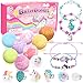 Tacobear 8pcs Bombe da Bagno Bambini con Sorpresa naturali Bombe da Bagno Regalo Kit Profumate di frutta Palle da Bagno con Gioielleria Compleanno Natale Regalo per Donne Bambini