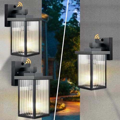 hameso 3 Pack Dusk to Dawn Porch Lights Outdoor