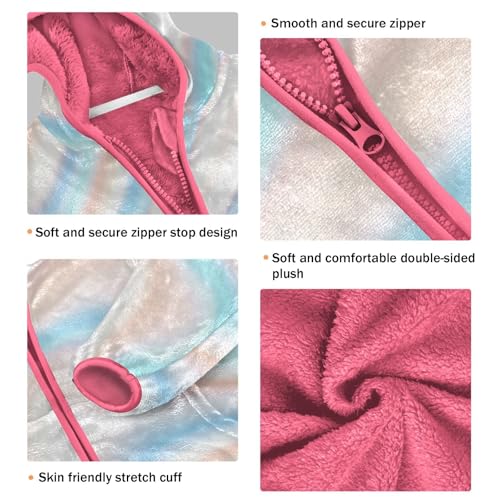 GuoChe Water Blur Stripe Texture Sherpa Jacket3