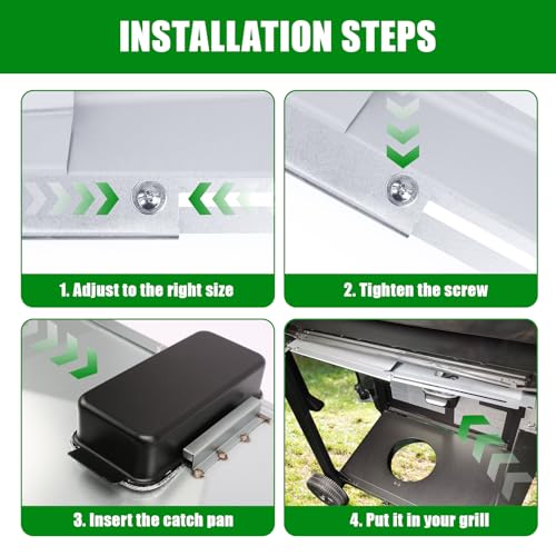 Image of Uniflasy Grease Tray with Catch Pan for Nexgrill, Dyna-Glo Grills