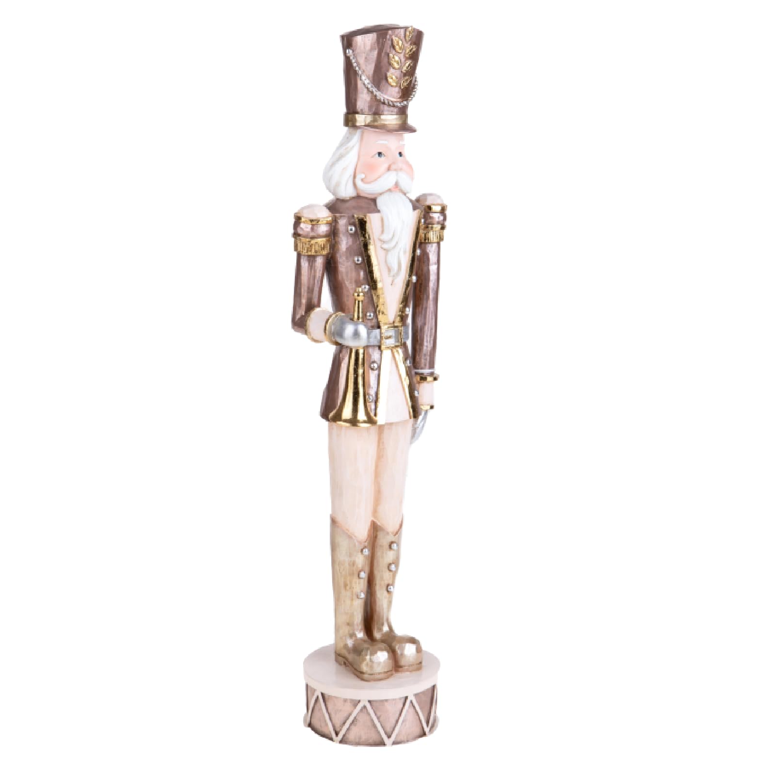 Magie di Natale Nussknacker-Soldat mit Trompete aus Kunstharz für Weihnachtsdekoration