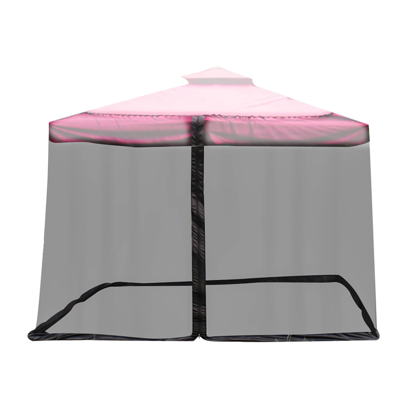 Moskitiera kempingowa, moskitiery przeciw komarom Patio Parasol Moskitiera Ekran Odporny na promieniowanie UV Moskitiera Styl altany, na zewnątrz Ogród ogrodowy(Black)