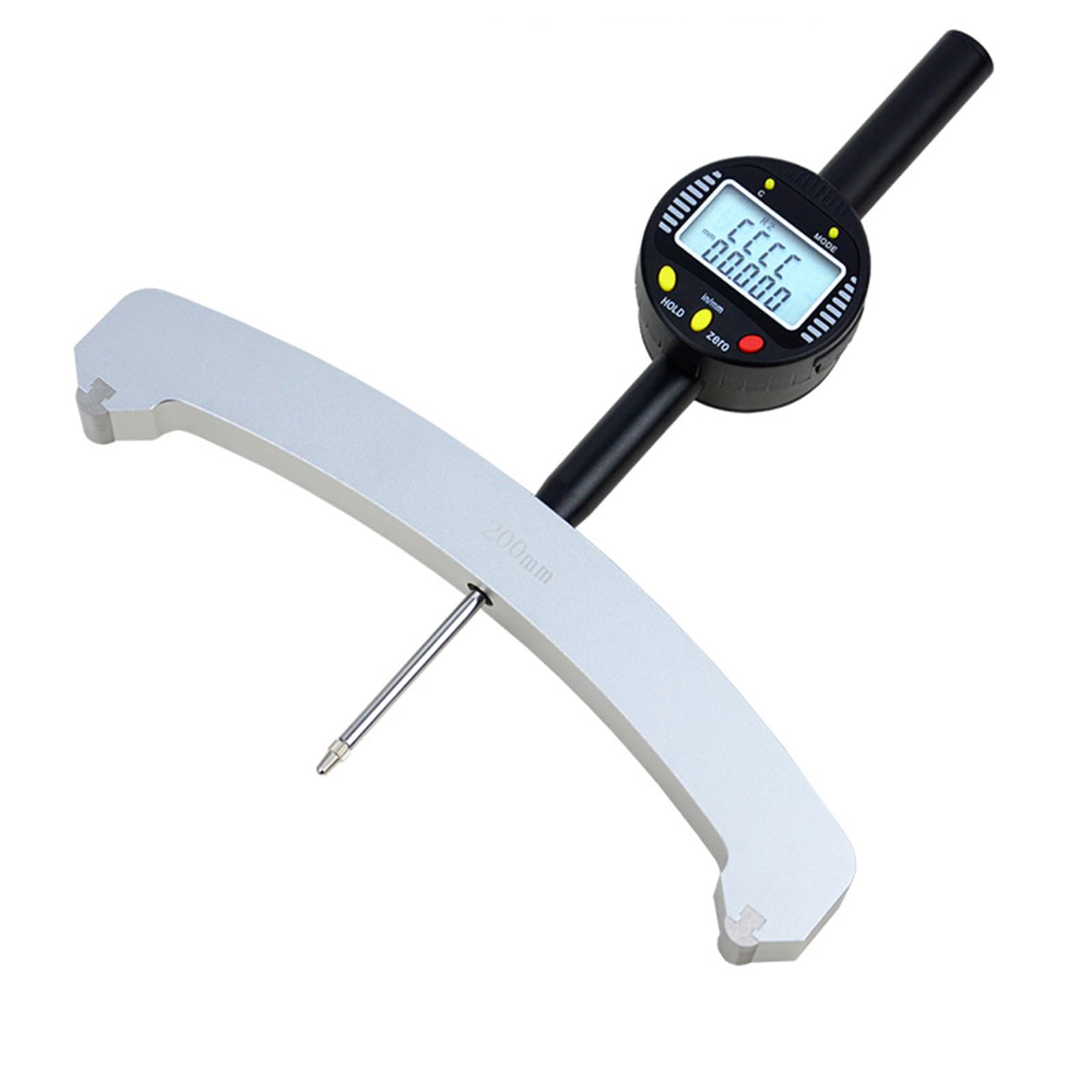 Digitales Radius-Messgerät, hohe Genauigkeit, Messwerkzeug, 0–50,8 mm Bereich, Präzision 30 um für mechanische Teile und Holzformen