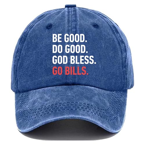 Be Good Do Good Hat Football Lovers Hat Football Player MVP Cap Sapphire Blue
